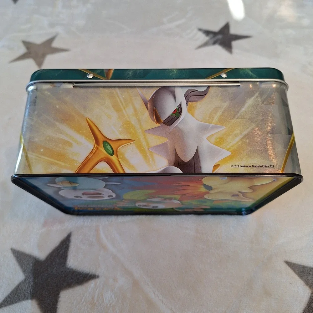 Arceus Lunchbox EMPTY Tin‎ Card Storage - Pokemon Spring 2022 Collectors Chest